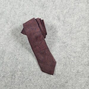 Rag & Bone HTF SWORD/Dagger Pattern Burgundy Blue Pattern 100% Silk Tie